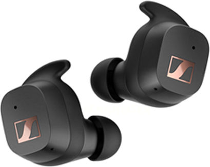 Sennheiser Sport True Wireless In-ear Bluetooth Handsfree Ακουστικά με Αντοχή στον Ιδρώτα και Θήκη Φόρτισης Μαύρα
