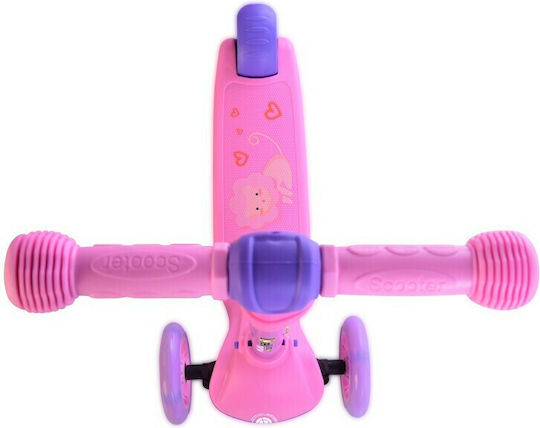 Lorelli Kids Scooter Foldable Tamtam 3-Wheel for 3+ Years Pink