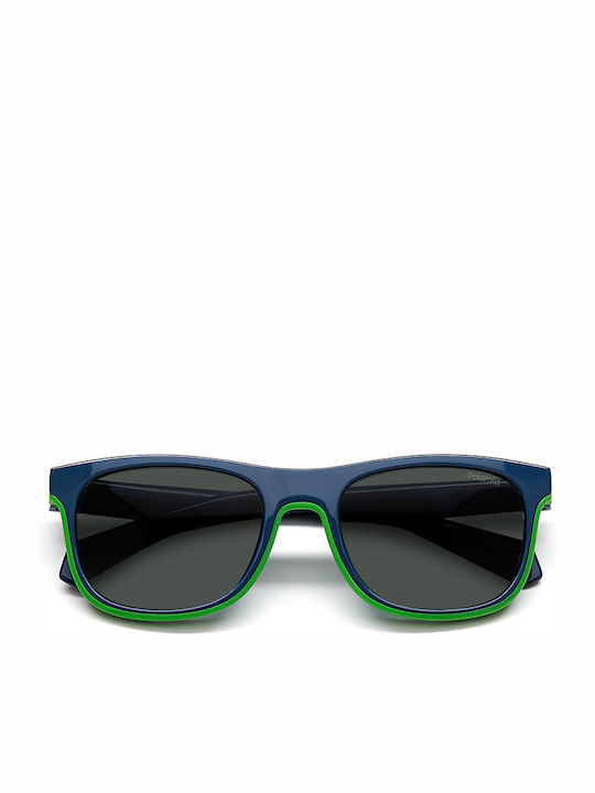 Polaroid Unbreakable Square Kids Sunglasses with Polarized Blue Lens