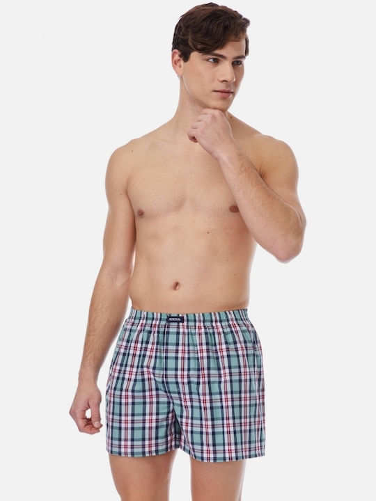 Men's Boxers Green / Grey Checkered 2Pack