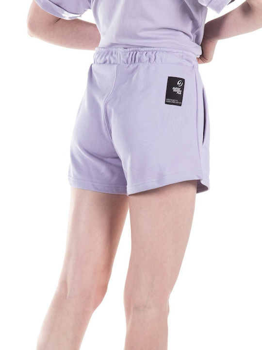 District75 Women's High-waisted Sporty Shorts Lilac