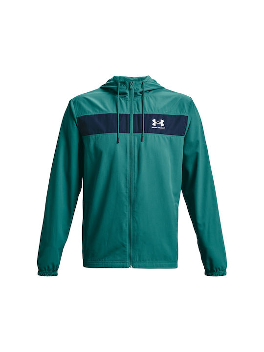 Sportstyle Athletic Jacket Windproof Green