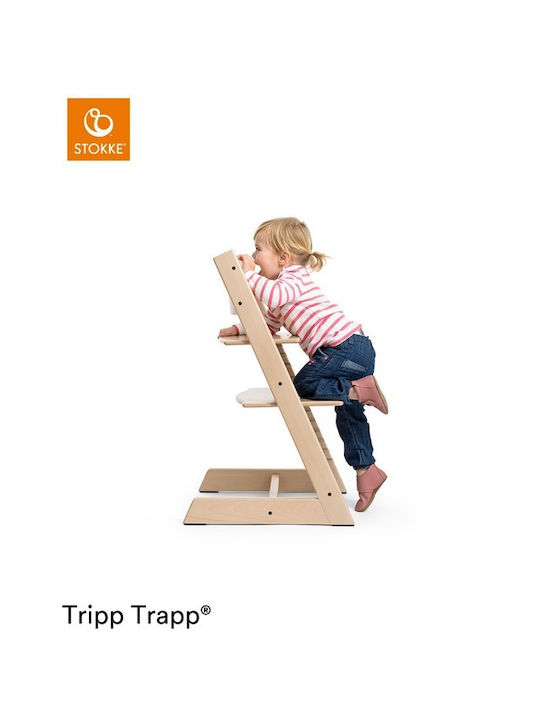 Stokke Tripp Trapp Καρεκλάκι Φαγητού με Ρυθμιζόμενο Ύψος White