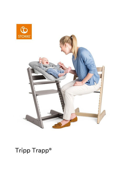 Stokke Tripp Trapp Καρεκλάκι Φαγητού με Ρυθμιζόμενο Ύψος White