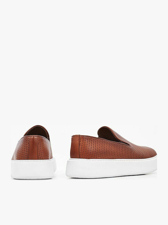 Δερμάτινα Ανδρικά Slip-On Tan