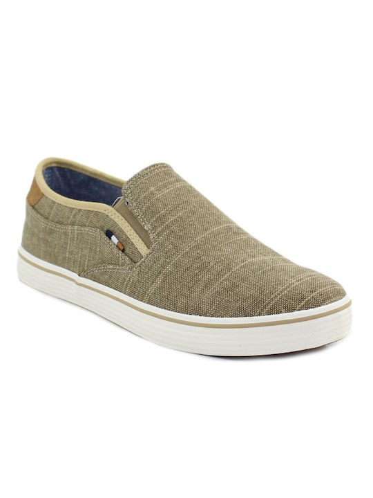 Wrangler Calypso Stoff Herren Slip-Ons Sand