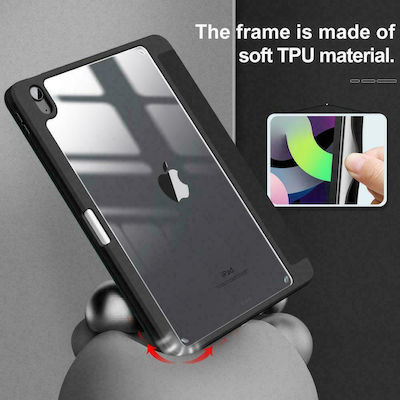 Infiland Crystal Flip Cover Synthetic Durable Black (iPad Air 2020/2022) 11IPA0408
