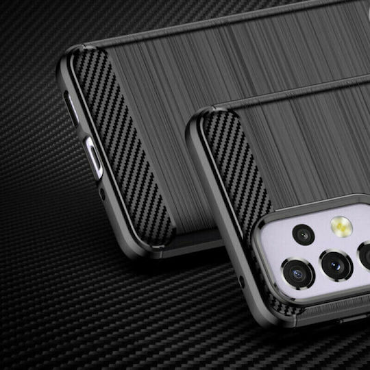 Hurtel Carbon Back Cover Σιλικόνης Μαύρο (Galaxy A33 5G)