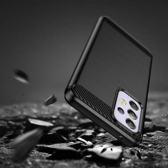 Hurtel Carbon Back Cover Σιλικόνης Μαύρο (Galaxy A33 5G)