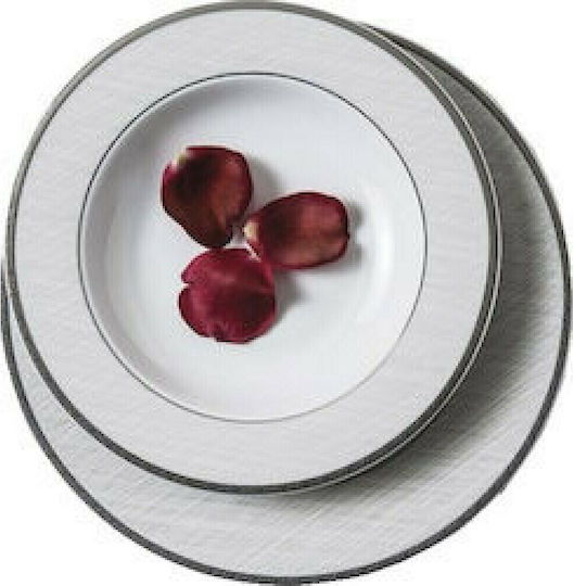 Cryspo Trio Fania Grey Porcelain Dinnerware Set 43.1787.40 20pcs