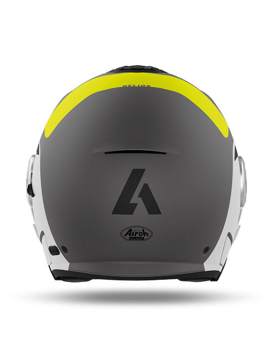 Airoh Helios Up Grey Matt Κράνος Μηχανής Jet 1250gr με Sunvisor