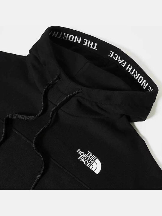 Zumu Mini Athletic Dress Long Sleeve Hooded Black