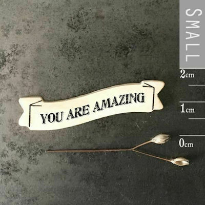 Synchronia You are amazing Wooden Decorative Magnet 5x1.3cm