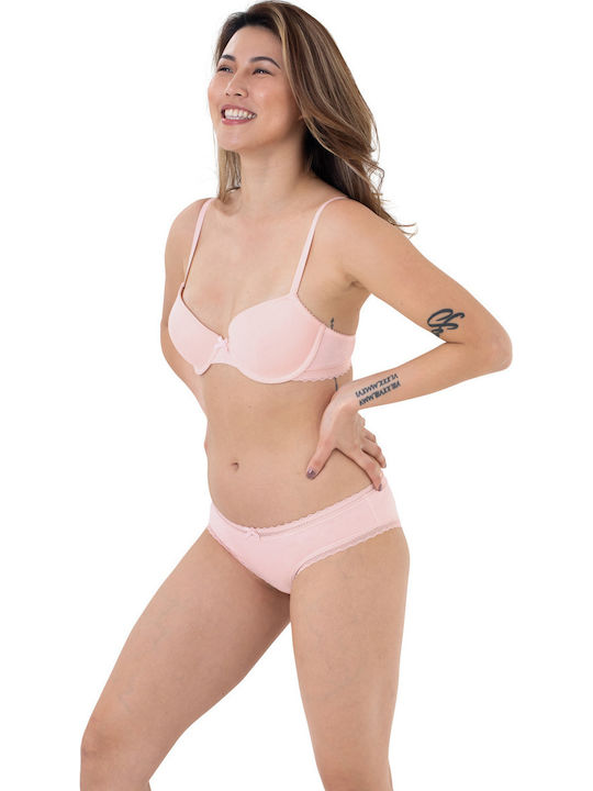 Pink/Blue Σουτιέν με Ελαφριά Ενίσχυση & Μπανέλες 2Pack