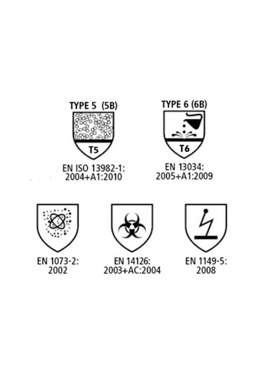 Pegasos Safety MED14126 Φόρμα Μιας Χρήσης Τύπου 5 / 6