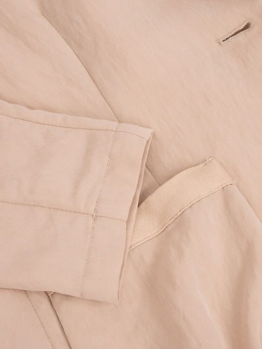 Emporio Armani Short Women's Waisted Blazer Beige