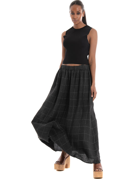 Γυναικείο Καλοκαιρινό Crop Top Αμάνικο Μαύρο