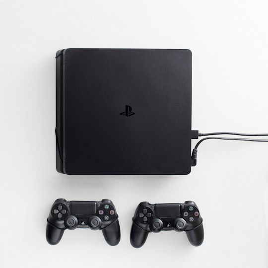 Floating Grip Wall Mount Bundle & 2x Controllers Stație de încărcare pentru 2 controllere PS4 Negru