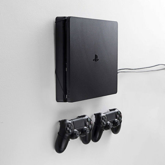 Floating Grip Wall Mount Bundle & 2x Controllers Stație de încărcare pentru 2 controllere PS4 Negru