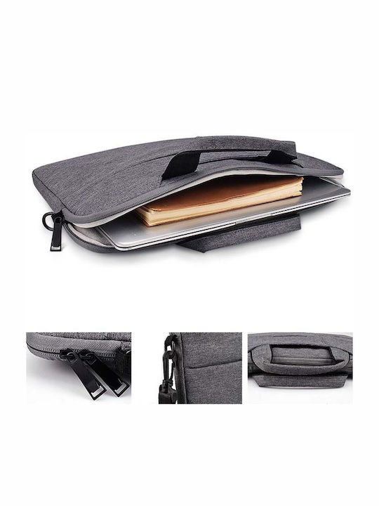 Tech-Protect Pocketbag Τσάντα Ώμου / Χειρός για Laptop 14" Dark Grey