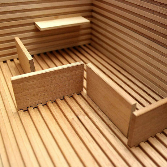 Adorini Torino Deluxe Cigar Humidifier Wood Box with Hygrometer 26.5x22.5x9cm