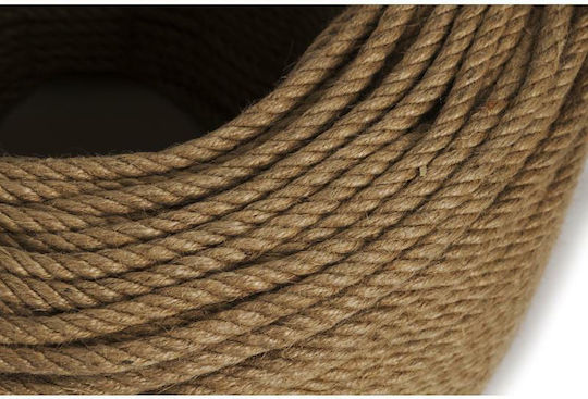 E-Sea Σχοινί Verdreht 6mm 1m Jute Vierstrang