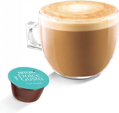 Nescafe Kaffee- und Getränkekapseln Espresso Dolce Gusto Flat White Kompatibilität mit Maschine Dolce Gusto 16 Stück
