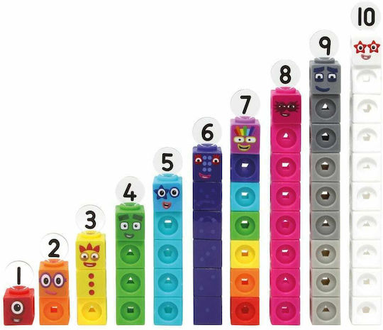 Learning Resources MathLink Cubes Numberblocks 1-10 STEM Joc Educațional de Cunoștințe pentru 3+ ani Ani