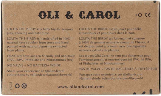 Oli&Carol Teether Bird from Rubber for 0 m+