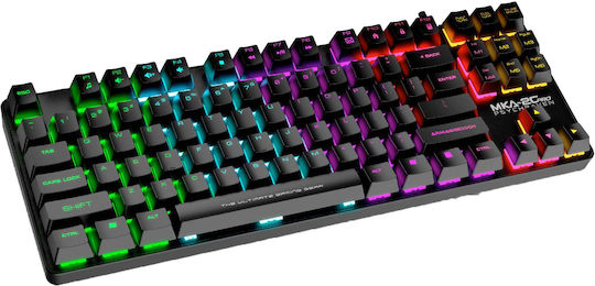 Armaggeddon MKA-2C Pro Gaming Μηχανικό Πληκτρολόγιο Tenkeyless με Custom Blue διακόπτες και RGB φωτισμό (Αγγλικό US)