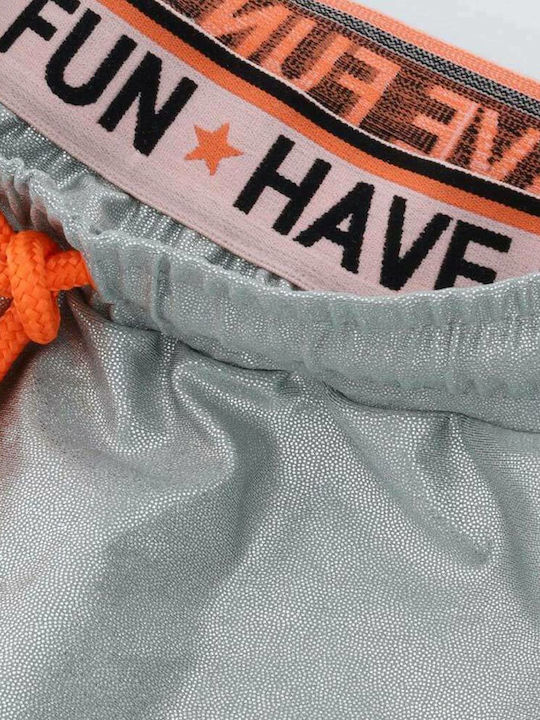 Kinder-Shorts/Bermudas Stoff Silber