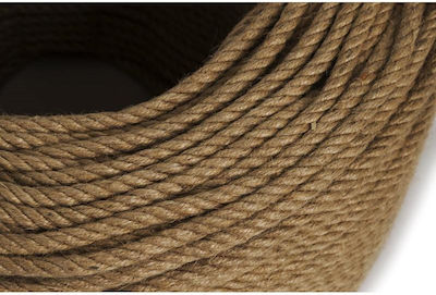 Twisted 4mm Jute Rope 1m Τετράκλωνο