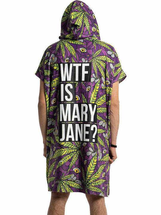 Bee. Unusual. 420 Collectives WTF Is MJ Microfiber Beach Poncho Multicolour