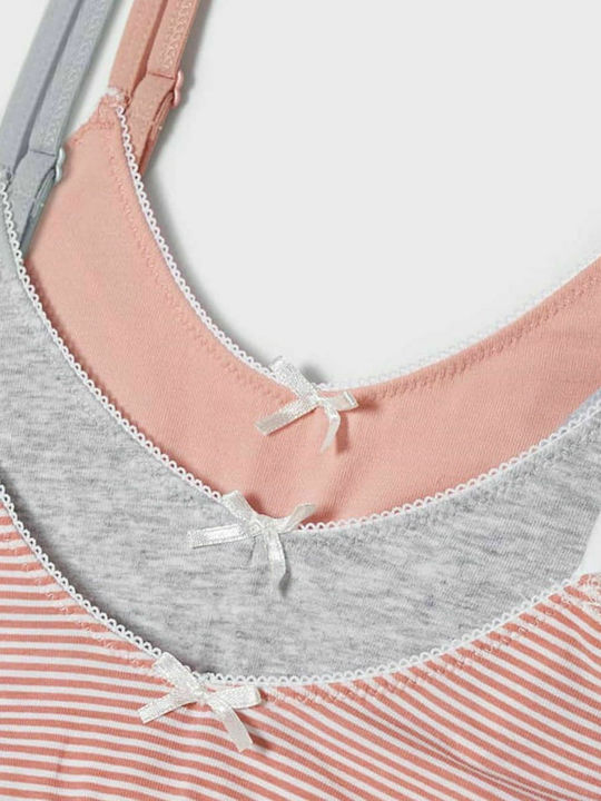 Mayoral Set of Kids' Bralettes Pink 3pcs
