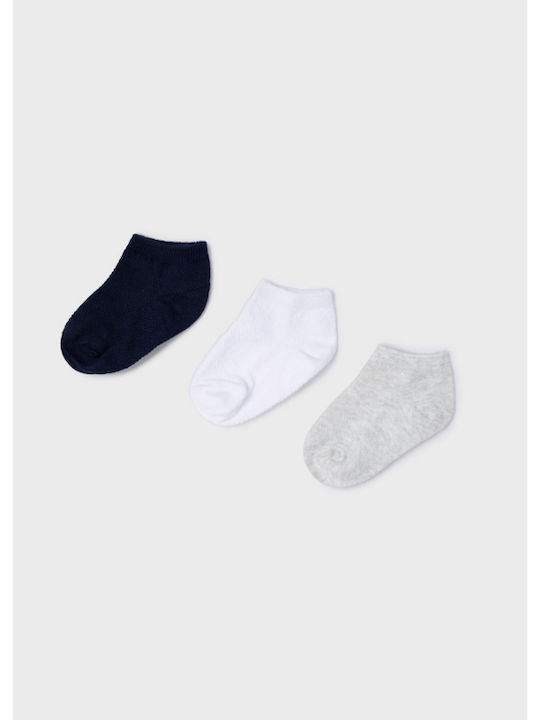 Mayoral Boys 3 Pack Ankle Socks Multicolour