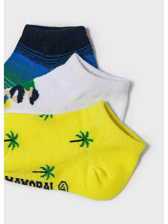 Mayoral Boys 3 Pack Ankle Socks Multicolour