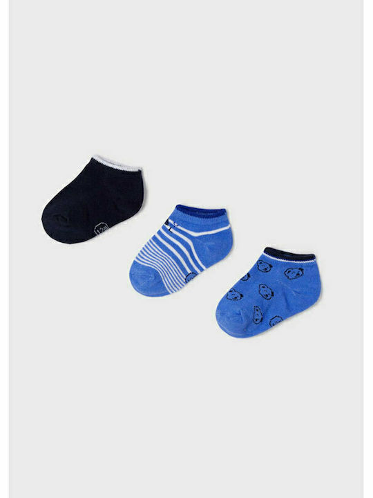 Mayoral Boys 3 Pack Ankle Socks Light Blue