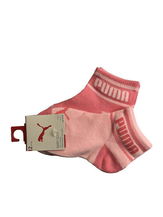 PUMA Αθλητικές Παιδικές Κάλτσες Μακριές Ροζ 2 Ζευγάρια