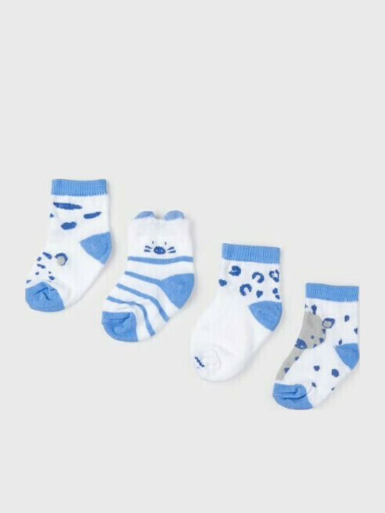 Mayoral Kids' Socks Knee-High Ecofriends Light Blue 4 Pairs