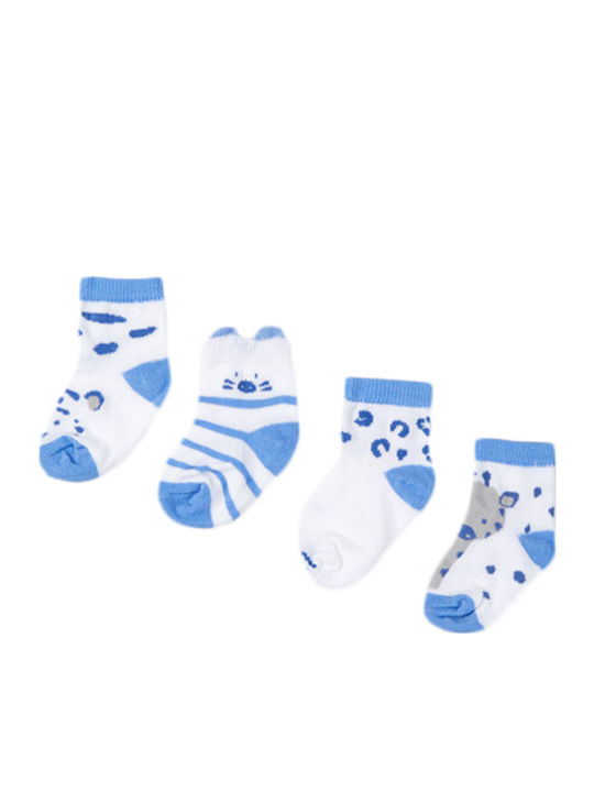Mayoral Kids' Socks Knee-High Ecofriends Light Blue 4 Pairs