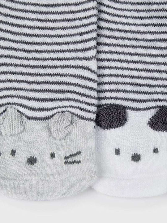 Mayoral Non-slip Kids' Long Socks Gray 2 Pairs