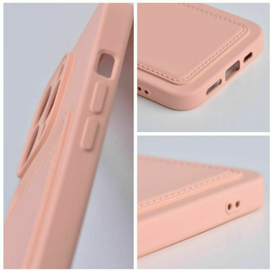 Forcell Back Cover Silicon cu Suport pentru Carduri Coral (iPhone 13 Pro Max)