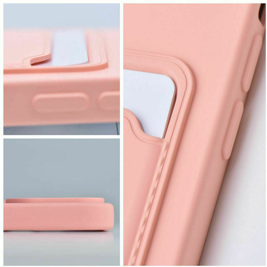 Forcell Back Cover Silicon cu Suport pentru Carduri Coral (iPhone 13 Pro Max)
