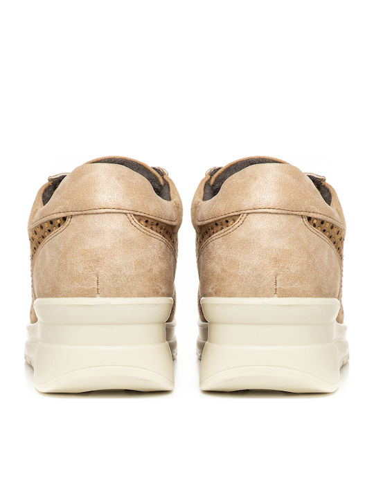 Γυναικεία Ανατομικά Sneakers Μπεζ