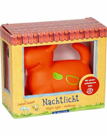 Die Spiegelburg Kids Decorative Lamp Dog Henri Orange 14εκ.