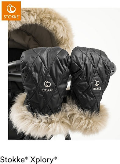 Stokke Γάντια Καροτσιού Μαύρα Winter Kit Xplory X