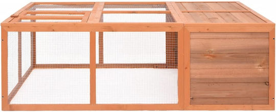 vidaXL 171452 Wooden Cage for Rabbits 150x100x50cm