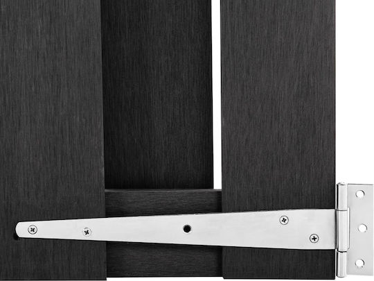 vidaXL Fence Gate from WPC in Gray Color 1.0x1.12m