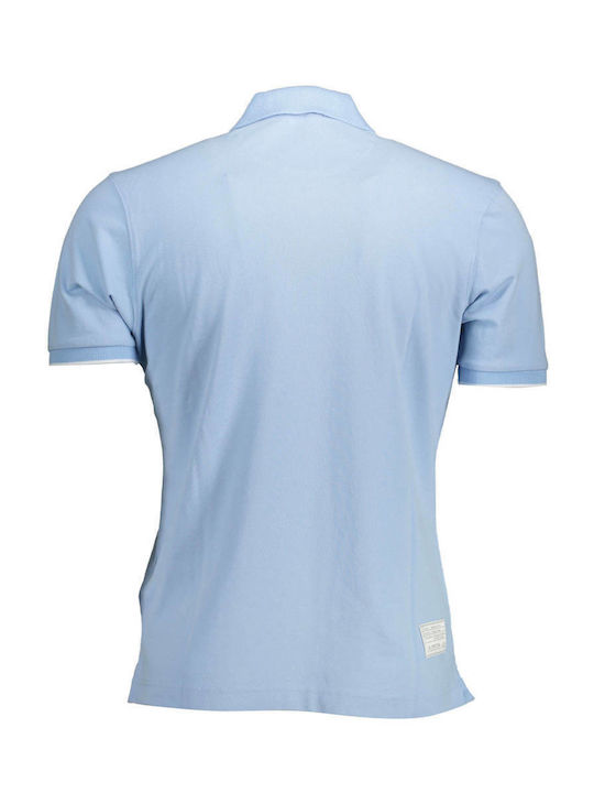 La Martina Men's Short Sleeve Blouse Polo Light Blue