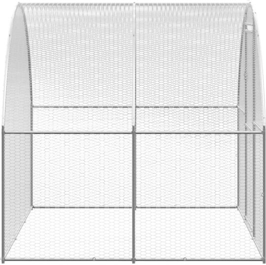 vidaXL Geflügelstall aus verzinktem Stahl L3 x B2 x H2m.